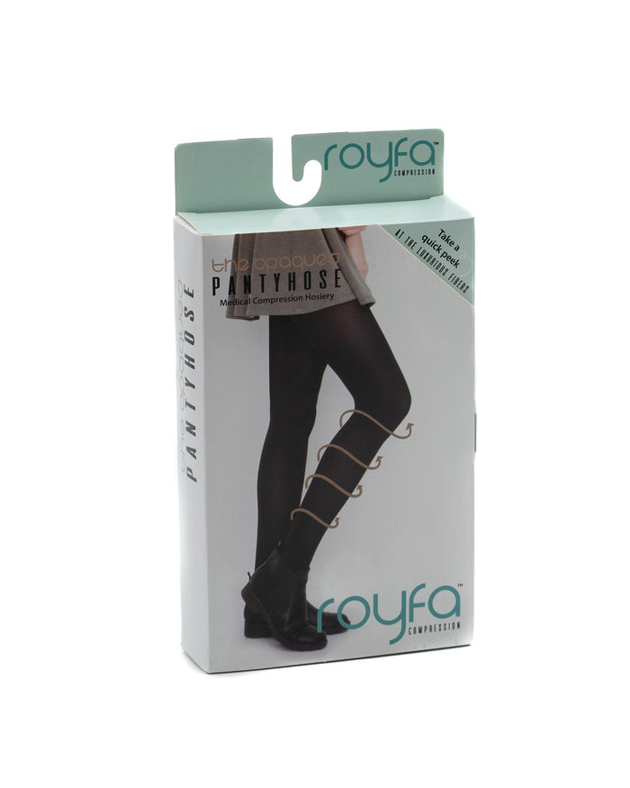 Royfa Opaque Pantyhose 20-30mmHg - Compression Level: Firm 20-30 MmHg - Female - Leg