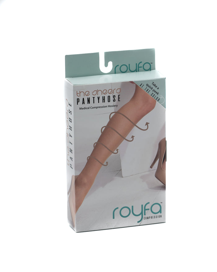 Royfa Sheer Maternity Pantyhose 15-20mmHg - Compression Level: Moderate 15-20 MmHg - Female - Leg