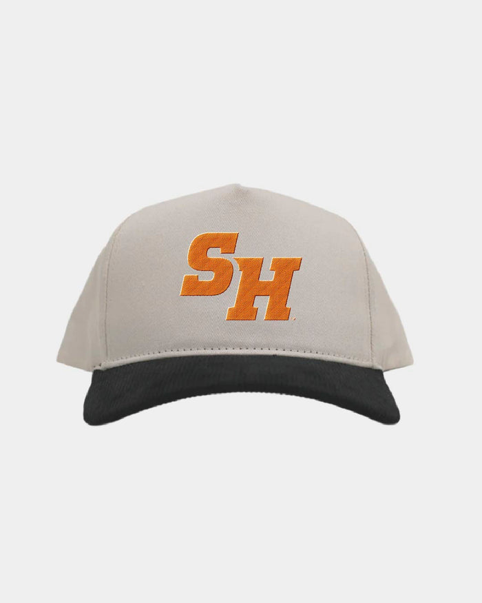 Sam Houston Cream Black Cord Brim Fade Hat