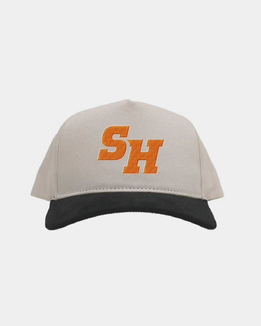 Sam Houston Cream Black Cord Brim Fade Hat