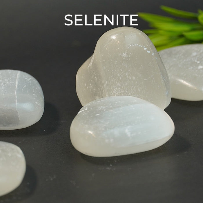 Selenite Big Heart Stone