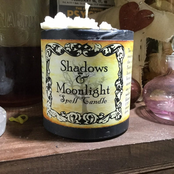 Shadows and Moonlight Offering Chunky Pillar Candle
