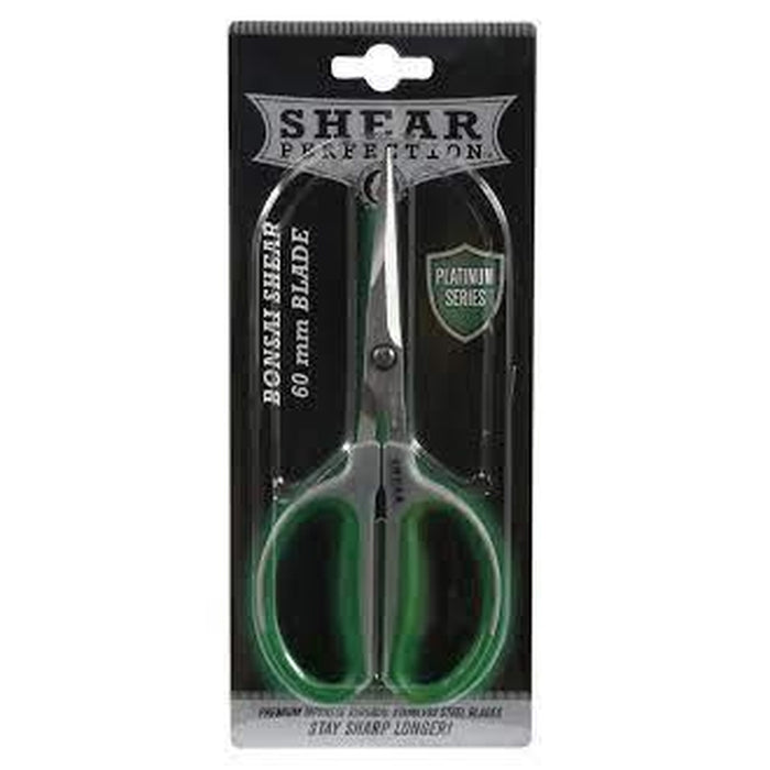 Shear Perfection Platinum Stainless Steel Bonsai Scissors 60 mm Blade
