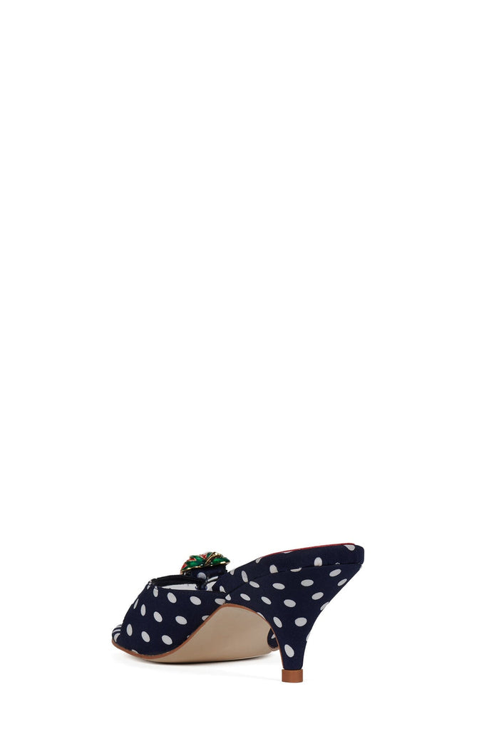 SHORTCAKE2 Navy White Polkadot 3