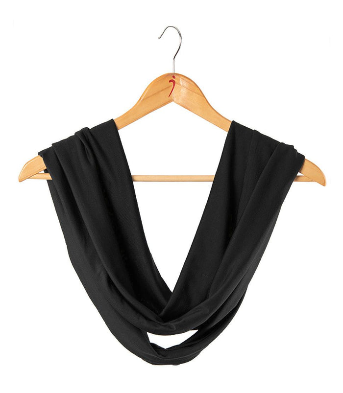 Silkspun Infinity Scarf in Black