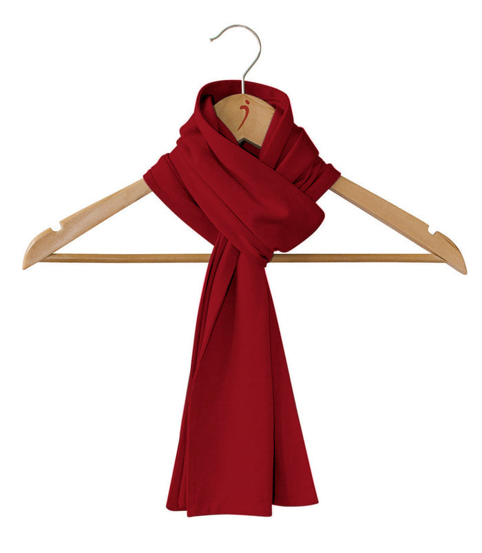 Silkspun Scarf in Sunset Red