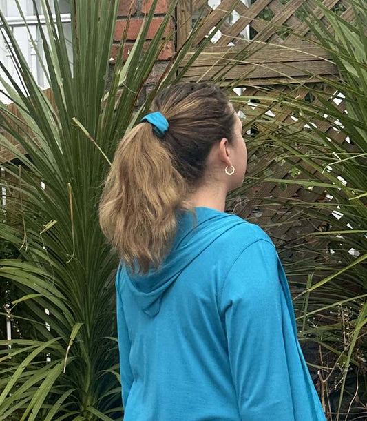 Silkspun Scrunchie in Electric Blue