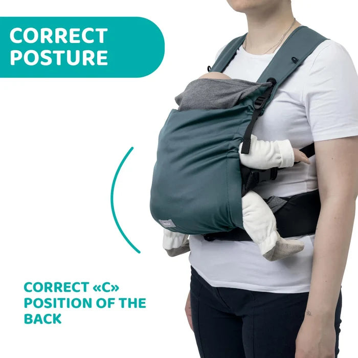 Skin Fit Baby Carrier Green Wood