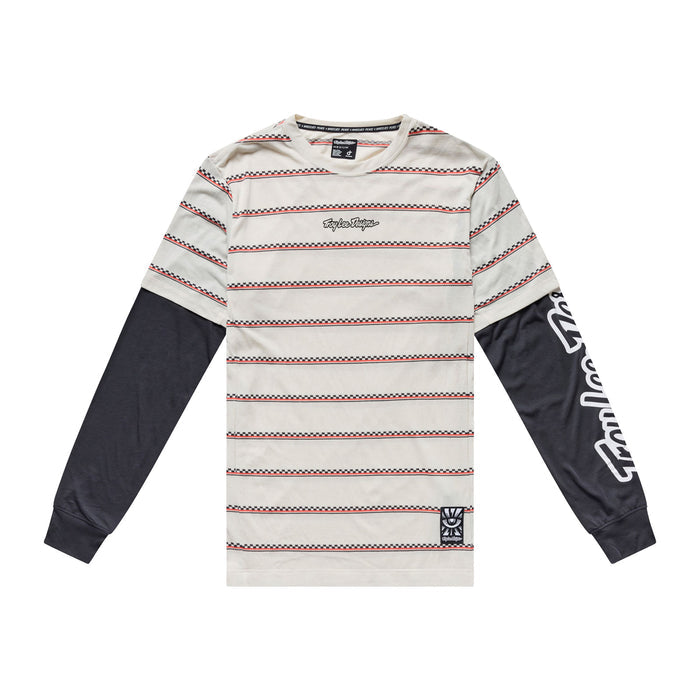 Skyline Fakie Ride LS Tee Stripe Pumice