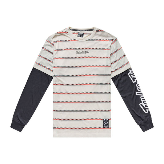 Skyline Fakie Ride LS Tee Stripe Pumice