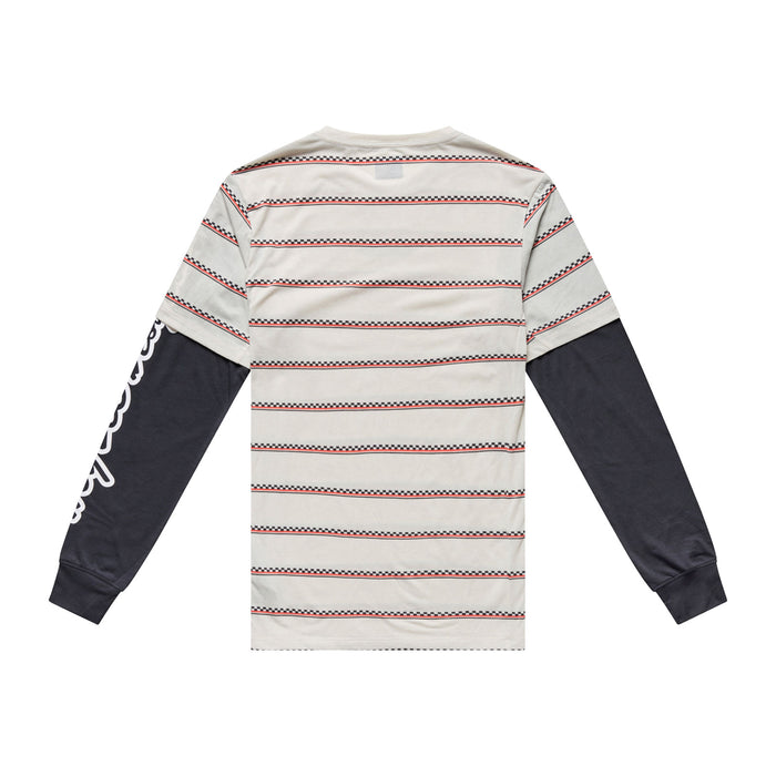 Skyline Fakie Ride LS Tee Stripe Pumice