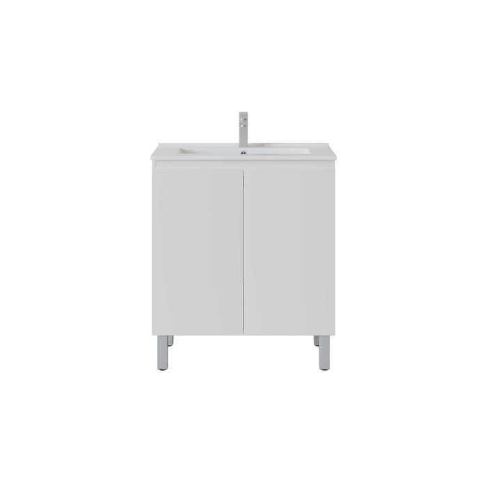 Slim Freestanding Vanity with Legs 750*360*860mm(Double-Door)