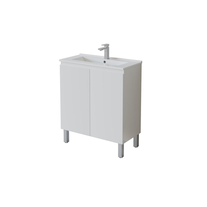 Slim Freestanding Vanity with Legs 750*360*860mm(Double-Door)