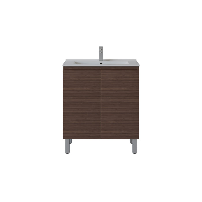 Slim Freestanding Vanity with Legs 750*360*860mm(Double-Door)