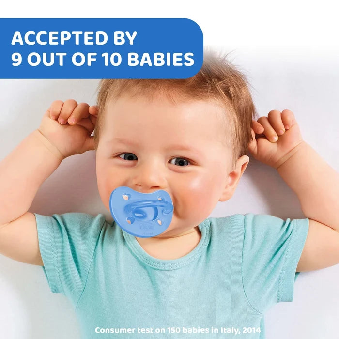 Soother Physio Soft Blue 6 to 16M 2Pcs
