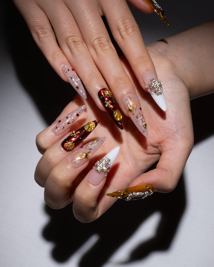 Extra Long Coffin Press On Nails