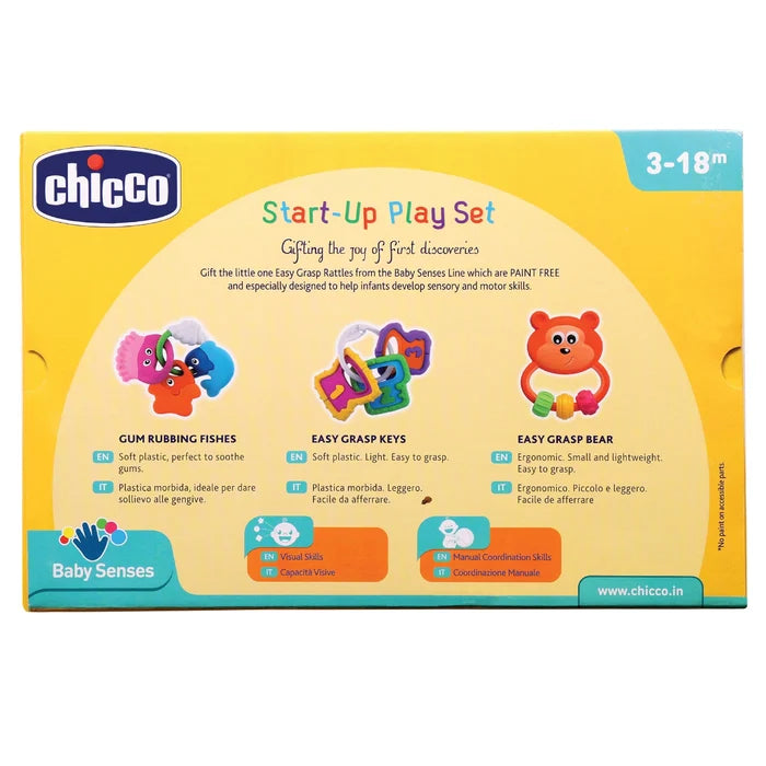 Start Up Play Rattle Gift Set 3 Pcs