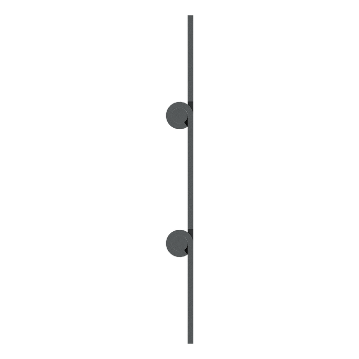 48-inch Steel double-knuckle continuous hinge side profile showing double knuckles