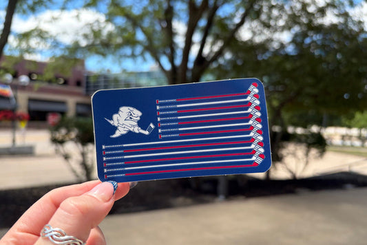 Sticks & Stripes Sticker (2 sizes)