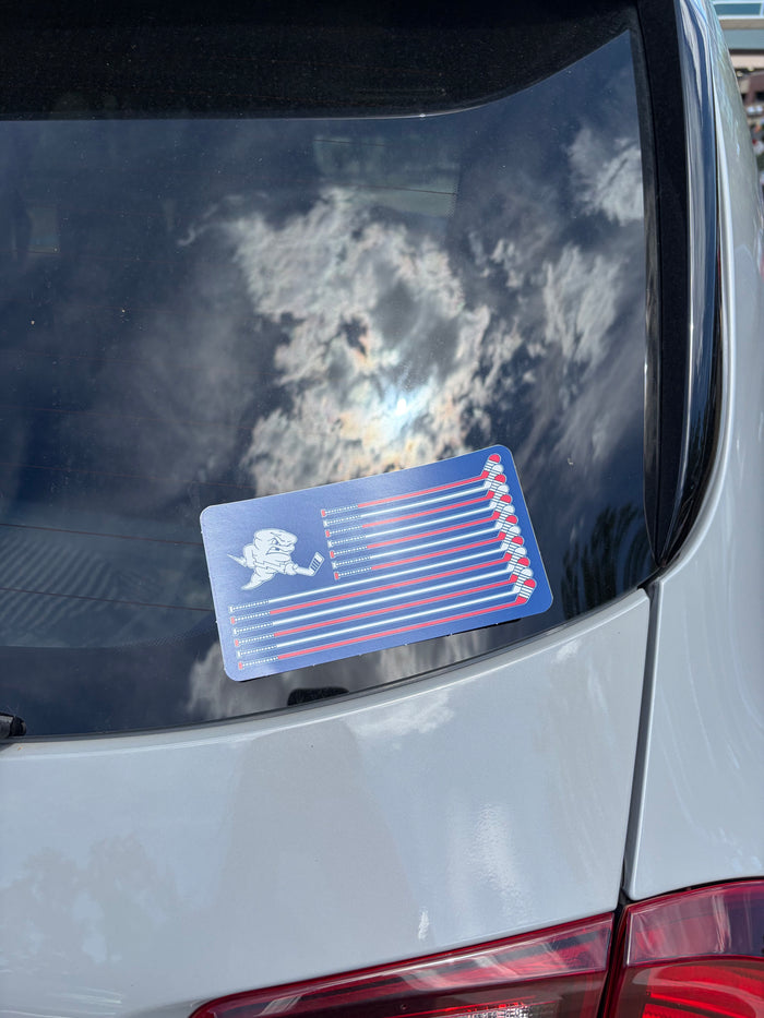 Sticks & Stripes Sticker (2 sizes)