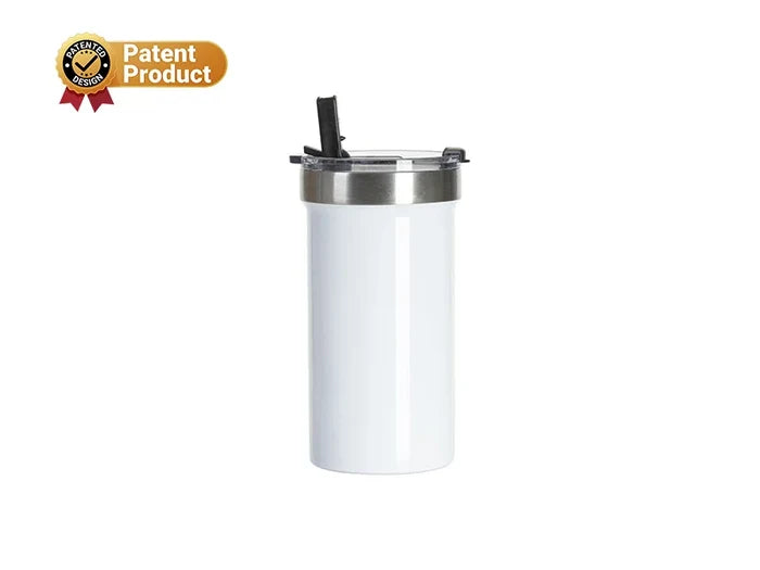 Sublimation Blanks 22oz/650ml Stainless Steel Travel Tumbler with Flip Lid (White)