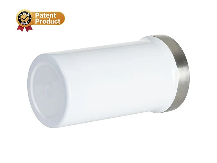 Sublimation Blanks 22oz/650ml Stainless Steel Travel Tumbler with Flip Lid (White)