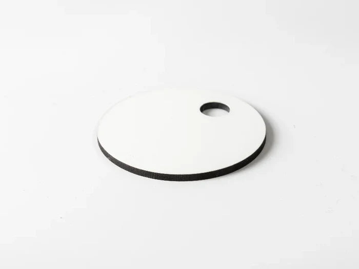 Sublimation Blanks Hardboard Name Tag (φ6.5*0.3cm,RND Shape)