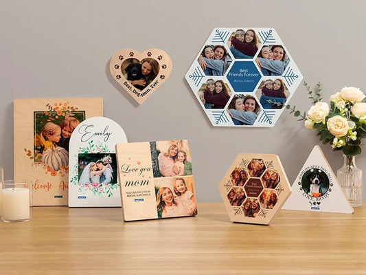 Sublimation Blanks Hexagonal Photo Frame(17.8*20.3*1.5cm)