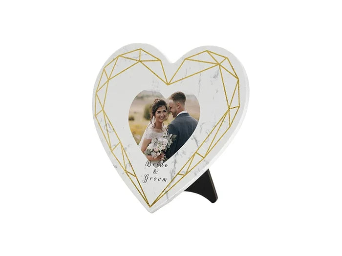 Sublimation Heart Marble Texture Frame (15*15cm/ 5.9inchx5.9inch)