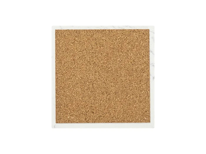 Sublimation Square Marble Texture Coaster w/ Cork (10*10cm/ 3.94inchx3.94inch)