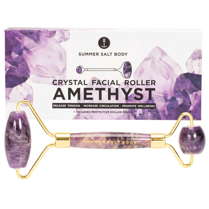 Summer Salt Body Crystal Facial Roller - Amethyst - L'Organic