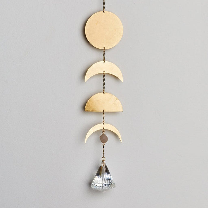 Suncatcher - Moon Phases with Moonstone