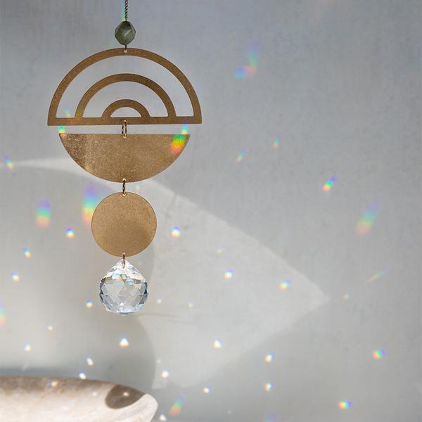 Suncatcher - Moon Phases with Moonstone