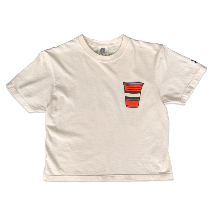 Sunday Funday - Women's Boxy Crop Crew T-Shirt