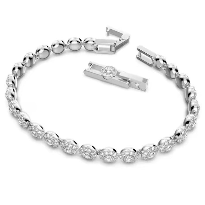 Swarovski Una Angelic bracelet Round cut, Pavé, White, Silver-tone plated*NEW