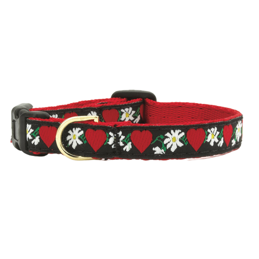 HEARTS-FLOWERS-DOG-COLLAR-SMALL-BREED-TEACUP