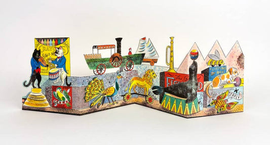 Tin Toys - Cats Die-Cut Card by Emily Sutton | Art Angels