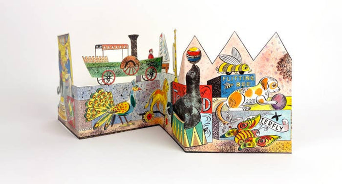 Tin Toys - Cats Die-Cut Card by Emily Sutton | Art Angels