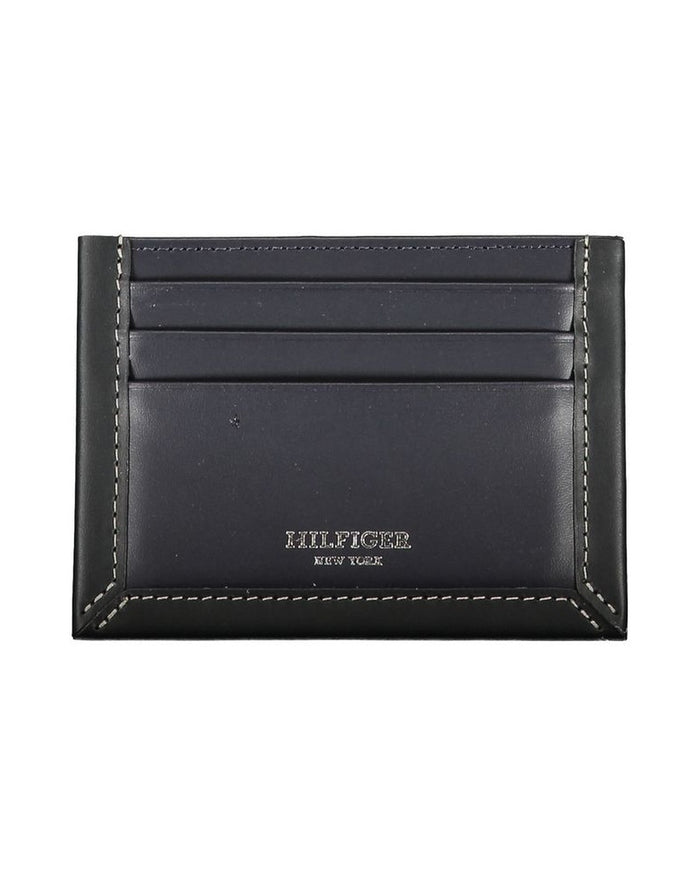 Tommy Hilfiger Blue Leather Men Wallet