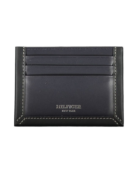 Tommy Hilfiger Blue Leather Men Wallet