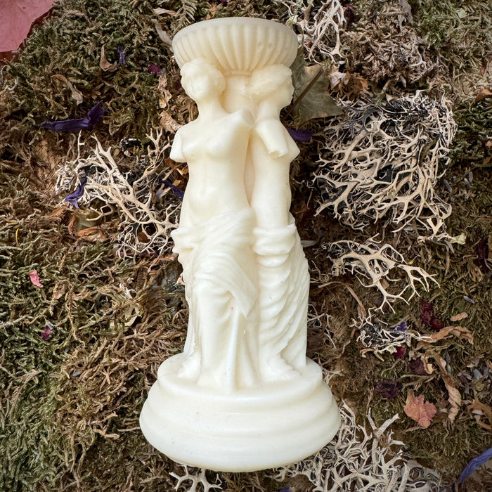 Triple Goddess Shaped Candle
