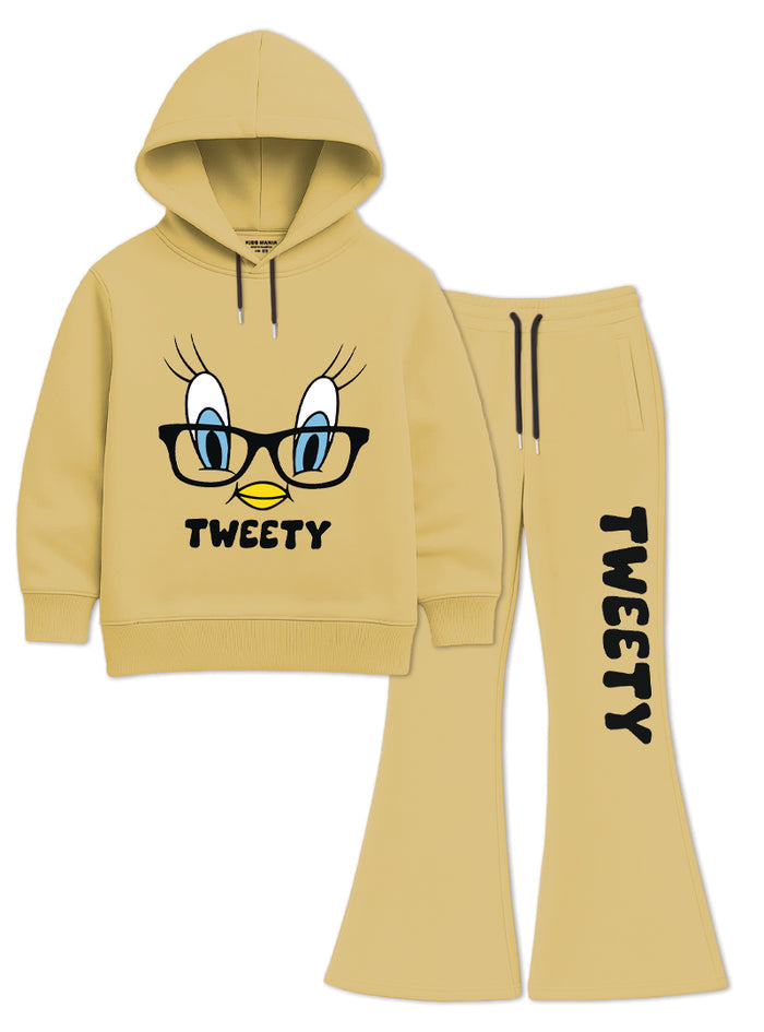 Tweety Glow Girls Hoodie Set