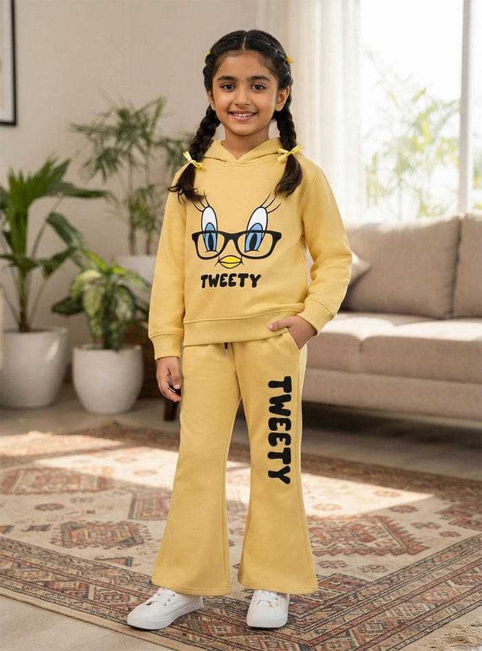 Tweety Glow Girls Hoodie Set