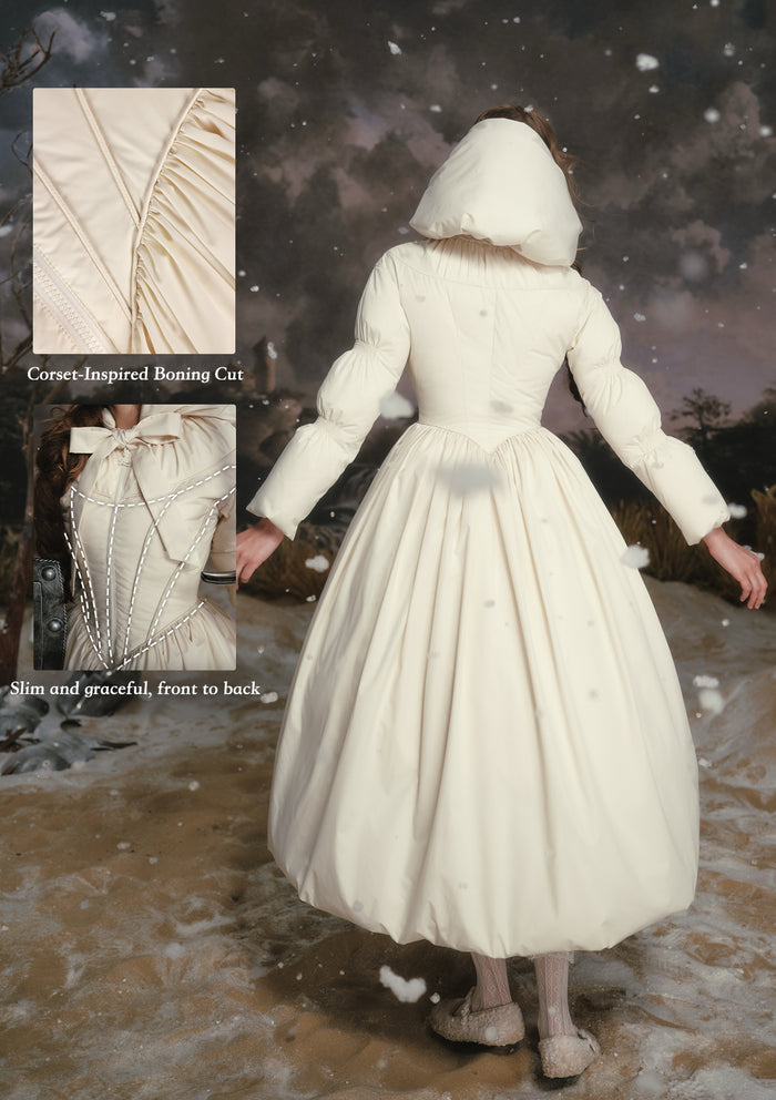 (US Exclusive) Black&White Warrior Down Coat (White)