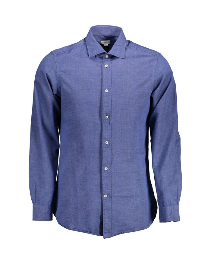 U.S. POLO ASSN. Blue Cotton Men's Shirt
