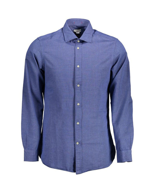 U.S. POLO ASSN. Blue Cotton Men's Shirt