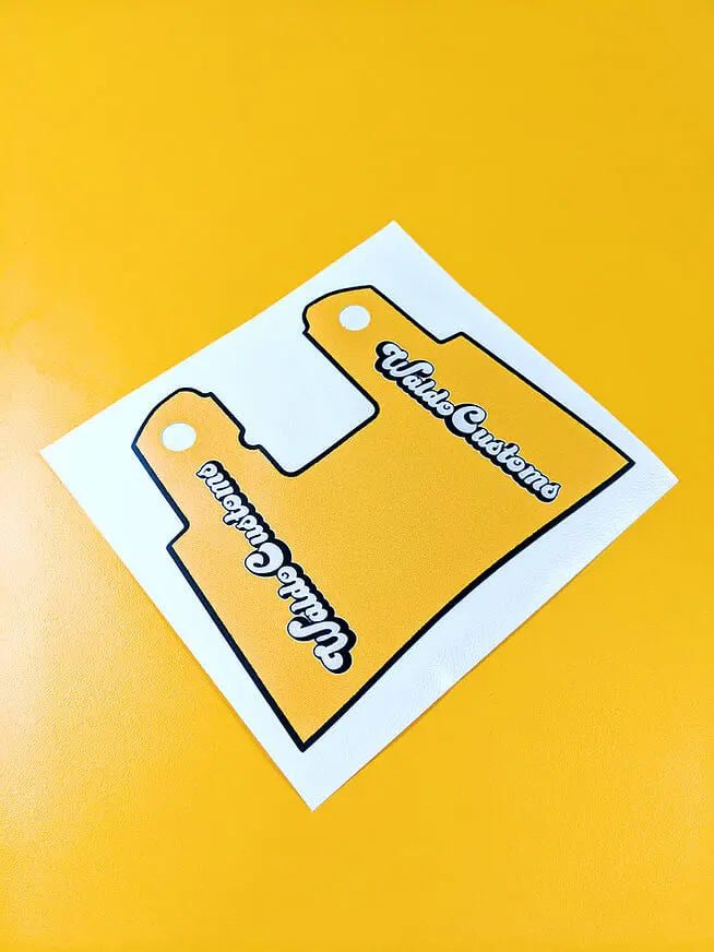Waldo Greb Sticker, Gul Waldo Customs