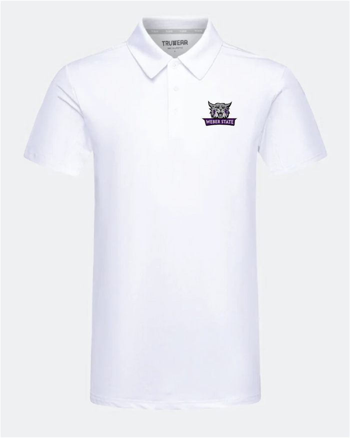 Weber State University Crest 2.0 Polo White