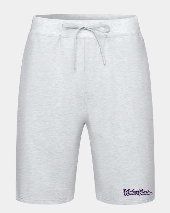 Weber State University Peak Sweat Heather Grey Shorts 3