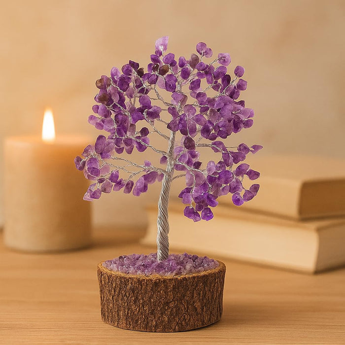 White Whale stone Tree Reiki Healing Crystal Gems Spiritual Feng Shui Vastu Table Decor